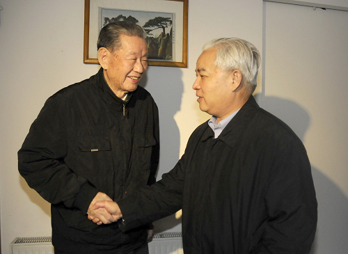 陶武先和四川省政協老領導王黎之（左）