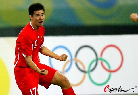 董方卓打進中國男足奧運會歷史上第一粒進球