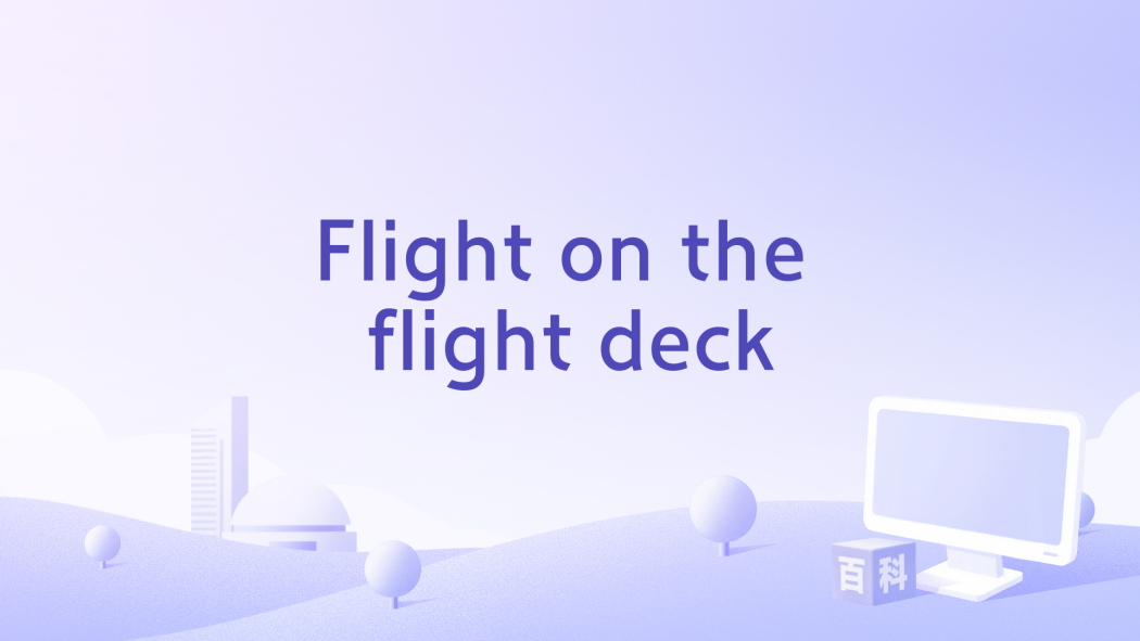 Flight on the flight deck
