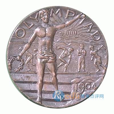 第3屆聖路易斯奧運會獎牌背面