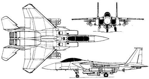 F-15三面線圖