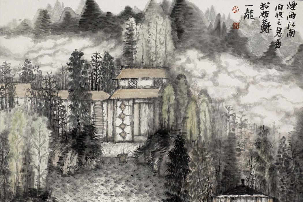 水墨(胡一龍中國畫作品) 水墨(胡一龍中國畫作品)