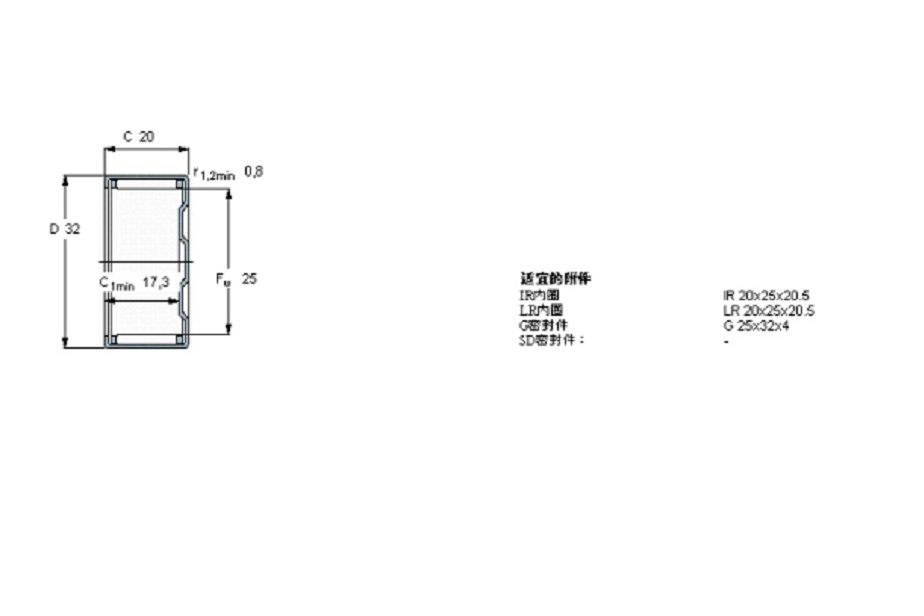 SKF BK2520軸承 SKF BK2520軸承