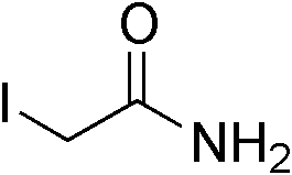 碘乙醯胺結構式