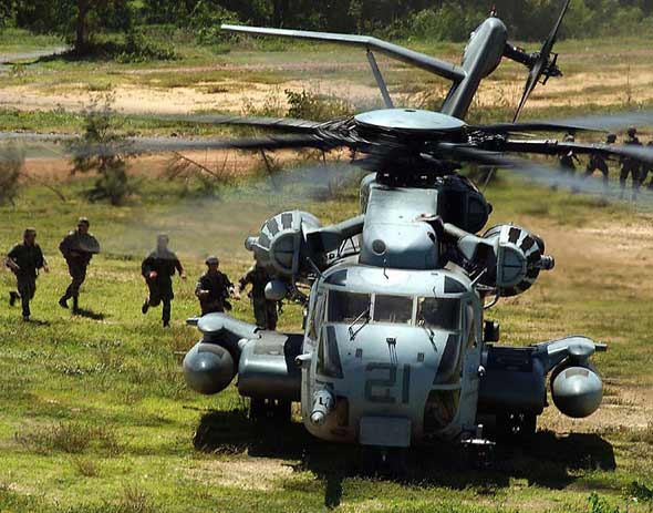 美海軍CH－53E運輸直升機