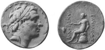 錢幣上的安條克三世頭像