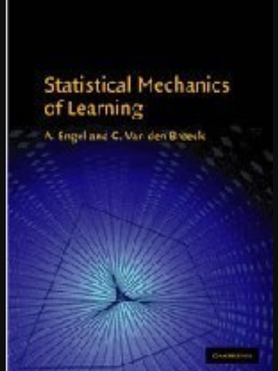 Statistical Mechanics of Learning Statistical Mechanics of Learning