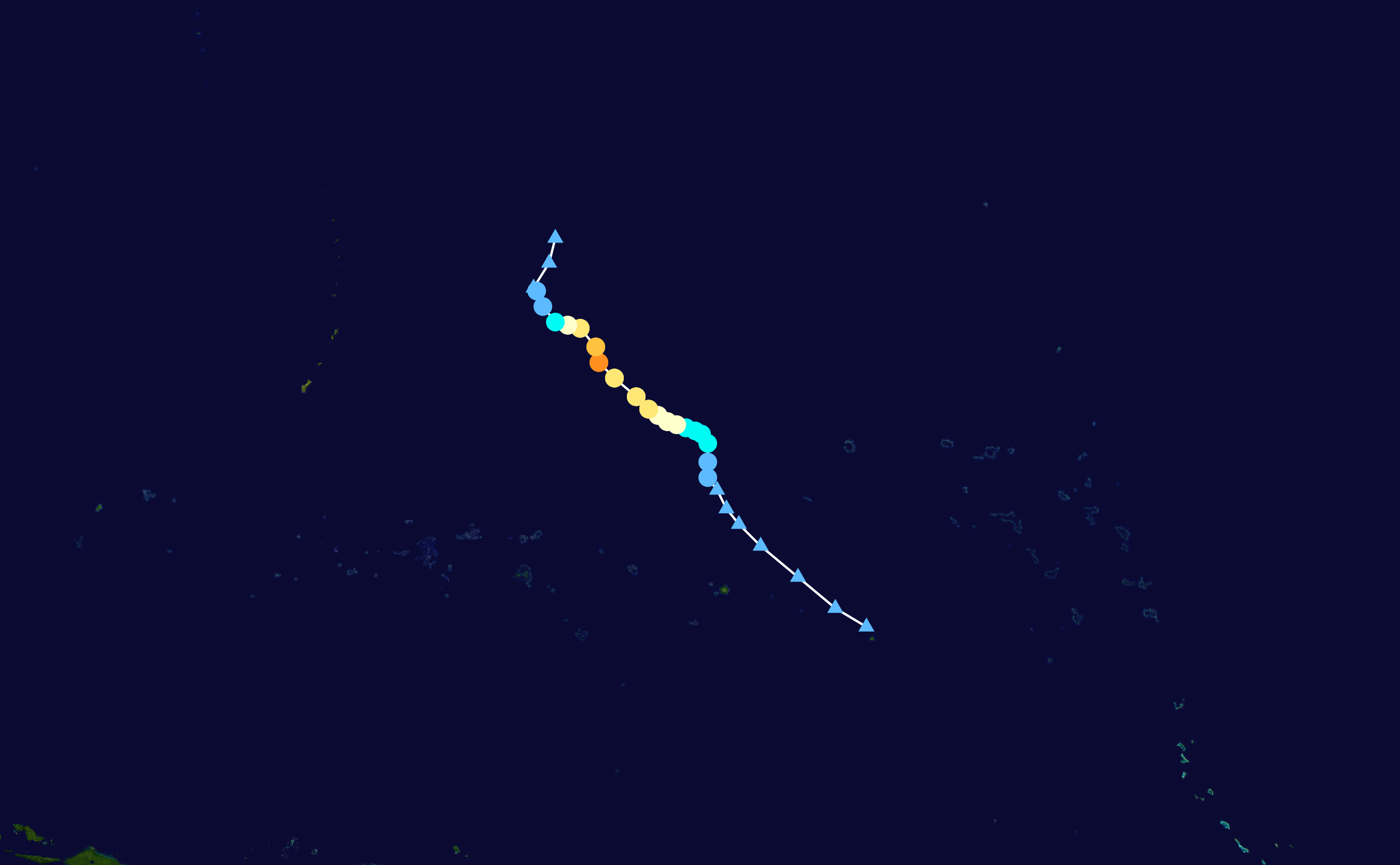 強颱風海高斯 路徑圖