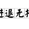 進退無措 進退無措