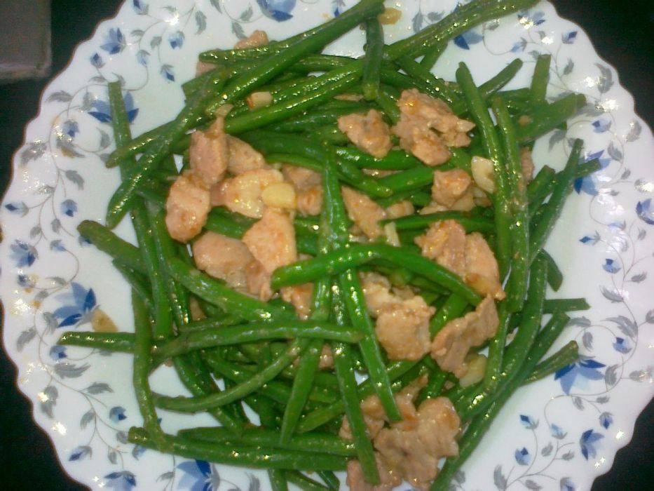 肉炒四季豆 肉炒四季豆