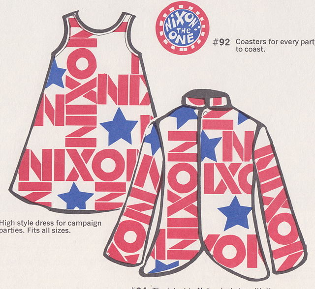 尼克森的競選廣告服裝
