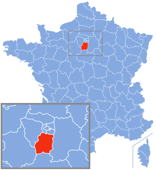 埃松省在法國的位置