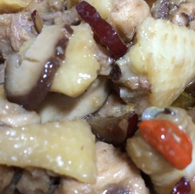 滑菇蒸雞 滑菇蒸雞