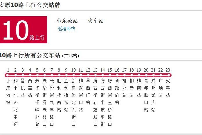 太原公交10路 太原公交10路