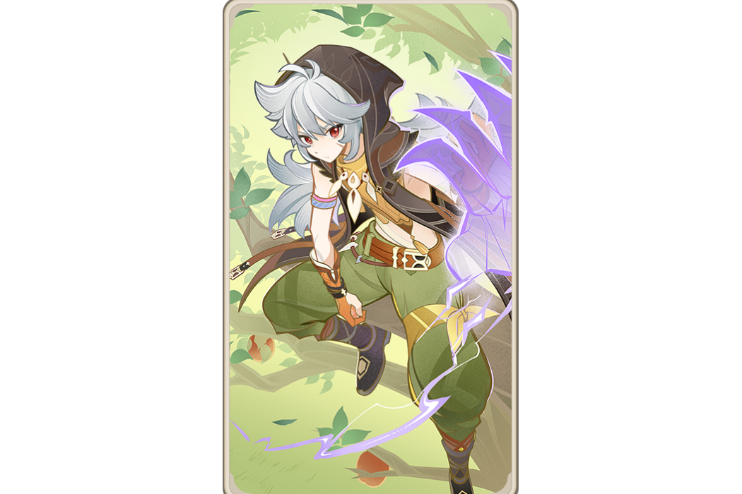 雷澤(遊戲《原神》七聖召喚中的角色牌) 雷澤(遊戲《原神》七聖召喚中的角色牌)