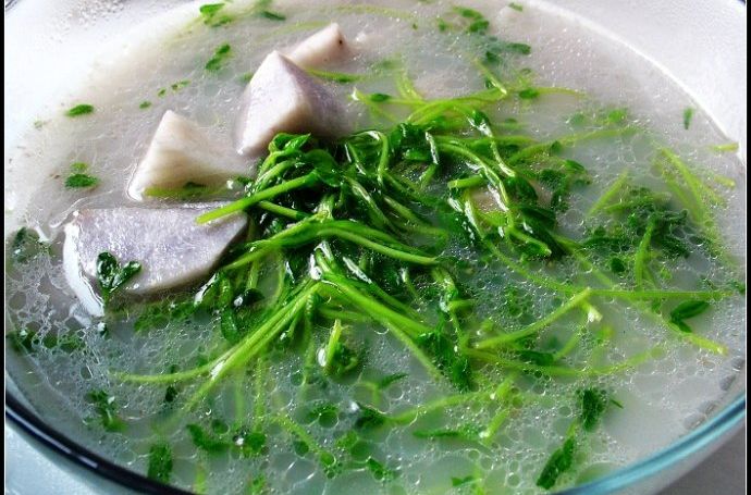 魚片豆苗湯 魚片豆苗湯