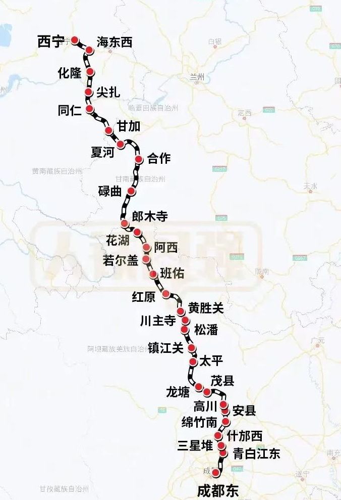 川青鐵路(西寧至成都鐵路)