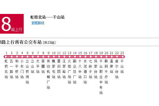 鞍山公交8路 鞍山公交8路