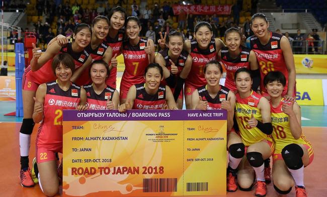 中國女排獲世錦賽門票