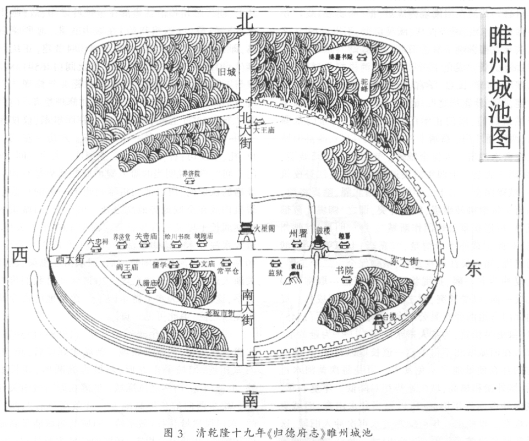 清乾隆時期睢州城池圖