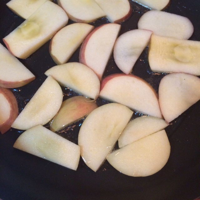 椰子油煎蘋果