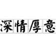 深情厚意 深情厚意