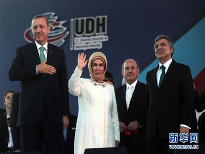 土耳其馬爾馬拉海底隧道開通儀式現場