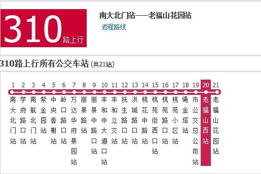 南昌公交310路 南昌公交310路