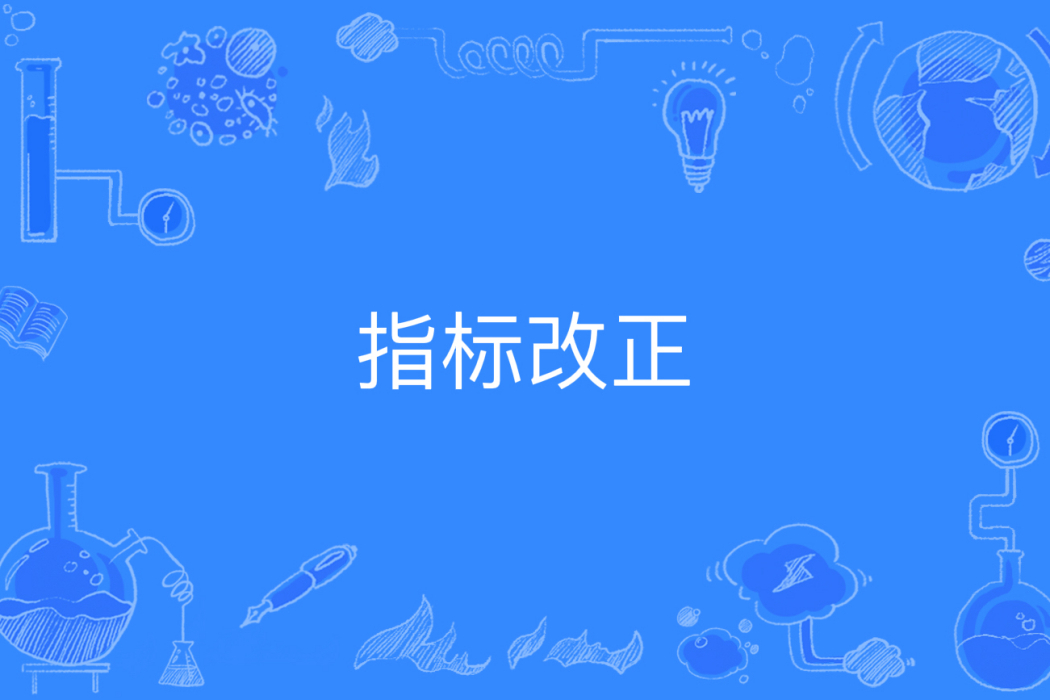 指標改正 指標改正