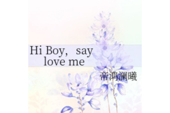 Hi Boy,say love me Hi Boy,say love me