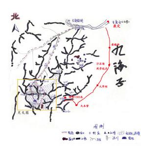 隱海子山系圖