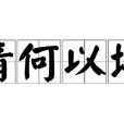 情何以堪(漢語成語) 情何以堪(漢語成語)