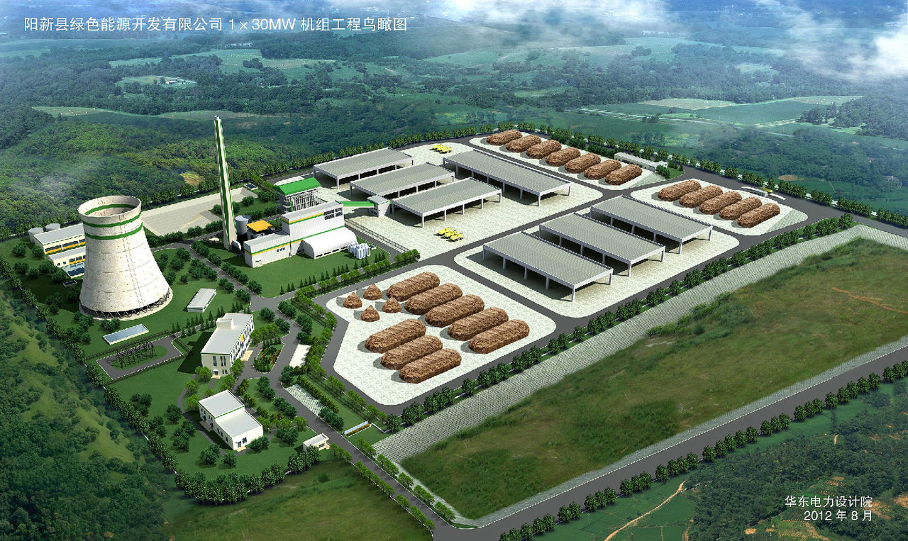 2013年底竣工的武漢凱迪新能源電廠