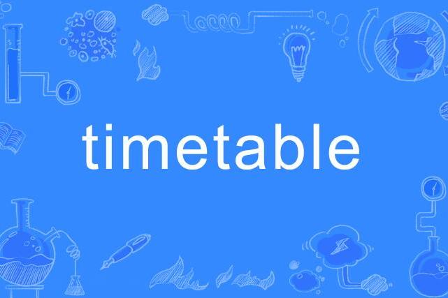 timetable timetable