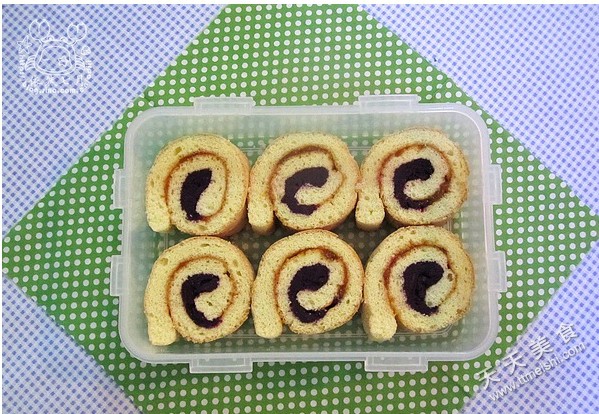紫薯海綿蛋糕卷