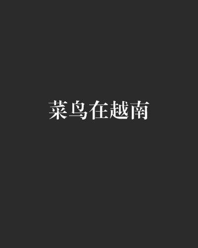 菜鳥在越南 菜鳥在越南