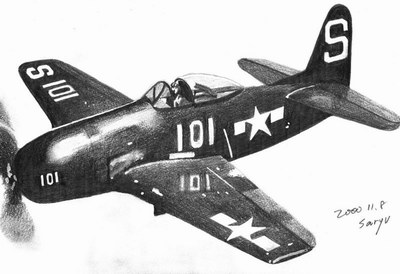 F8F-1 手繪素描圖