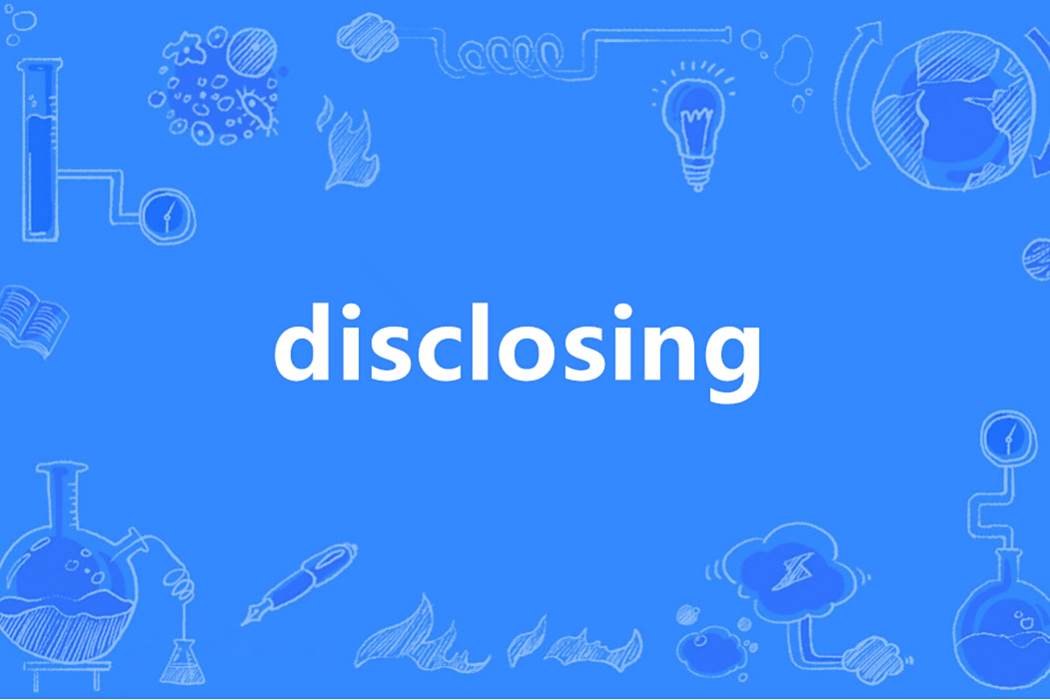 disclosing