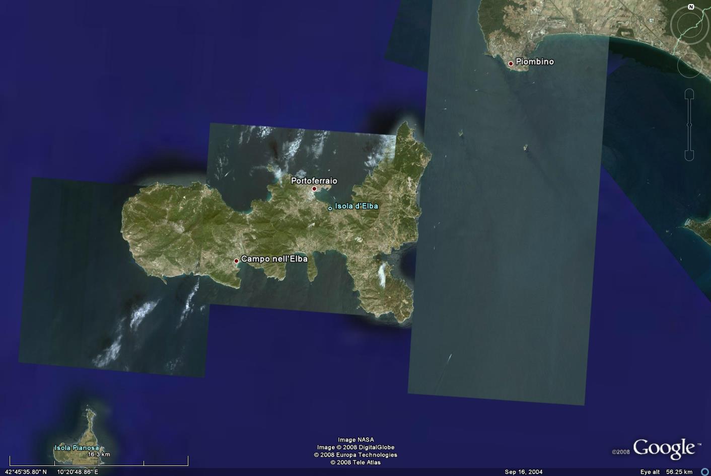 厄爾巴島衛星圖片