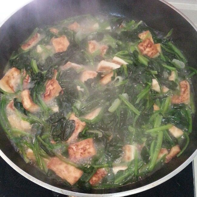 養生版菠菜豆腐湯