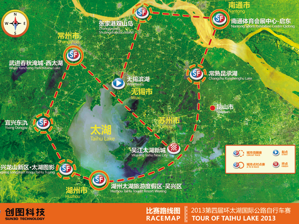 2013環太湖國際公路腳踏車塞-地圖