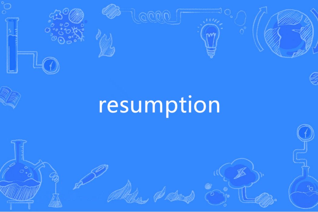 resumption