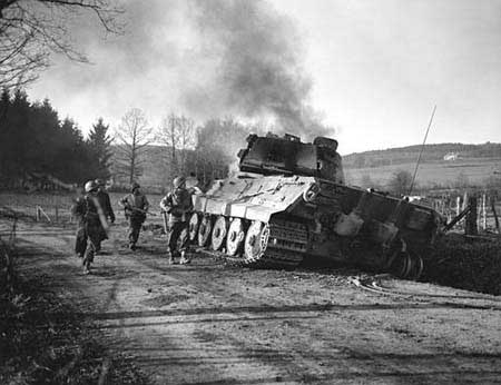 被擊毀的德軍坦克