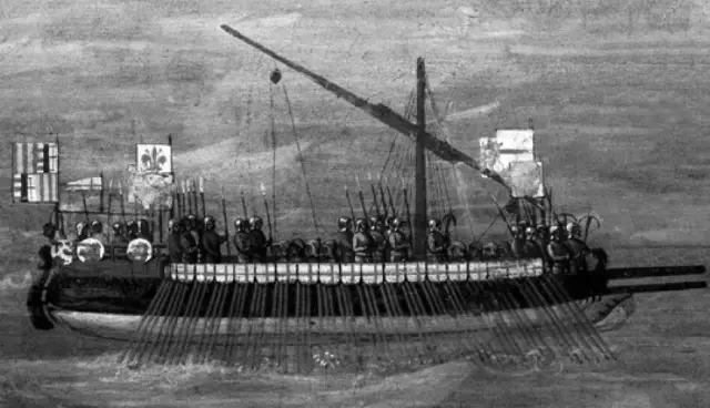 阿拉貢人的槳帆船戰艦