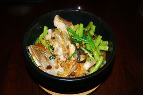豆角煮魚