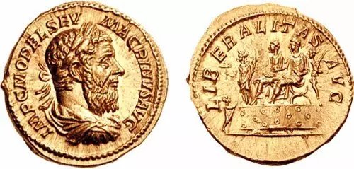 馬克里努斯發行的金幣