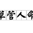 草菅人命 草菅人命