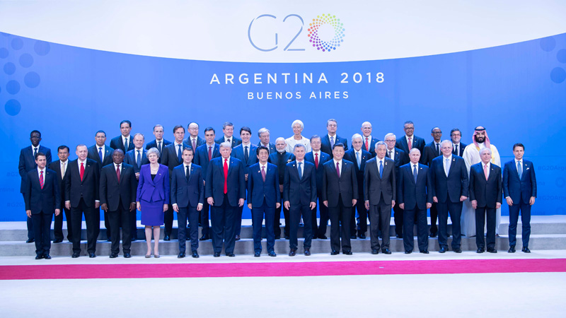 二十國集團領導人第十三次峰會在阿根廷布宜諾斯艾利斯舉行