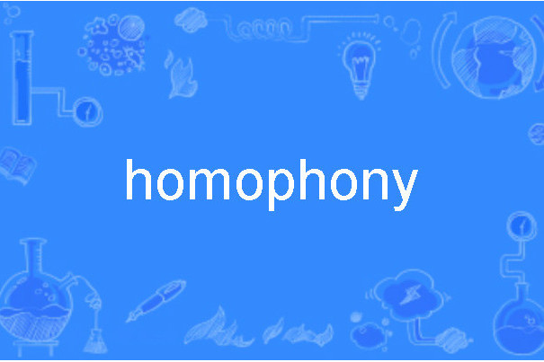 homophony homophony