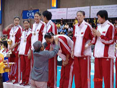 中國青年女排獲得冠軍